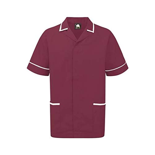 ORN Workwear Darwin 8500 Herren Tunika, Kastanienbraun mit weißem Rand, Größe M ORN Workwear Darwin 8500 Herren Tunika, Kastanienbraun mit weißem Rand, Größe M von ORN Workwear