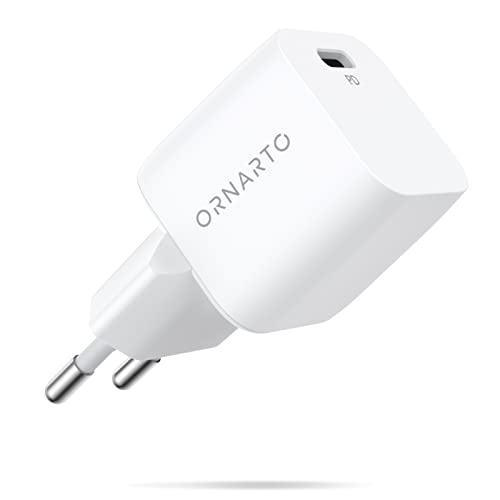 ORNARTO 20W USB C Ladegerät Netzteil PD 3.0 Power Mini Adapter Ladestecker Kompatibel mit iPhone 14 Pro,14 Pro Max,14,13,13 Pro,13 Pro Max,SE 2022,IPad,AirPods Pro Charger-Weiß von ORNARTO