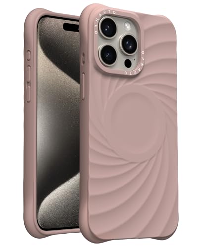 ORNARTO VORTUXE für iPhone 15 Pro Hülle Silikon 6.1" | 2X Militär-Grade Fallschutz | Kompatibel mit MagSafe | Sleek Ästhetik Flüssigsilikon Handyhülle iPhone 15 Pro - Sandbraun von ORNARTO