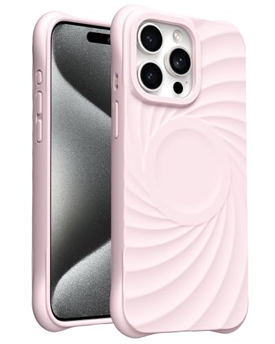 ORNARTO VORTUXE für iPhone 15 Pro Max Hülle Silikon 6.7" | 2X Militär-Grade Fallschutz | Kompatibel mit MagSafe | Sleek Ästhetik Flüssigsilikon Handyhülle iPhone 15 Pro Max - Rosa von ORNARTO
