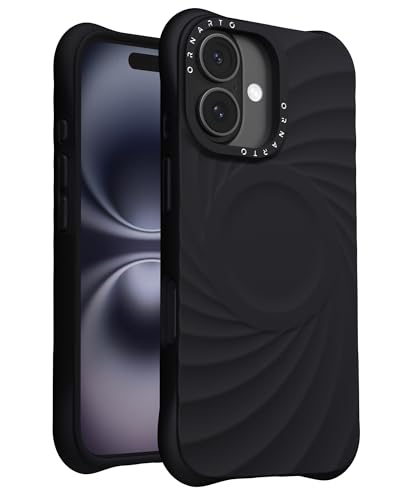 ORNARTO VORTUXE für iPhone 16 Hülle 6.1" | 2X Militär-Grade Fallschutz | Kompatibel mit MagSafe | Sleek Ästhetik Flüssigsilikon Handyhülle iPhone 16 - Schwarz ORNARTO VORTUXE für iPhone 16 Hülle 6.1" | 2X Militär-Grade Fallschutz | Kompatibel mit MagSafe | Sleek Ästhetik Flüssigsilikon Handyhülle iPhone 16 - Schwarz von ORNARTO