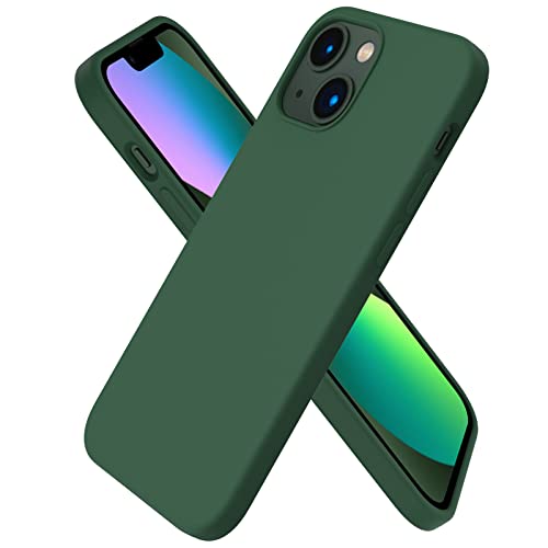 ORNARTO kompatibel mit iPhone 13 Mini 5,4 Silikon Case, Hülle Ultra Dünne Voller Schutz Flüssig Handyhülle für iPhone 13 Mini(2021) 5,4 Zoll-Klee von ORNARTO