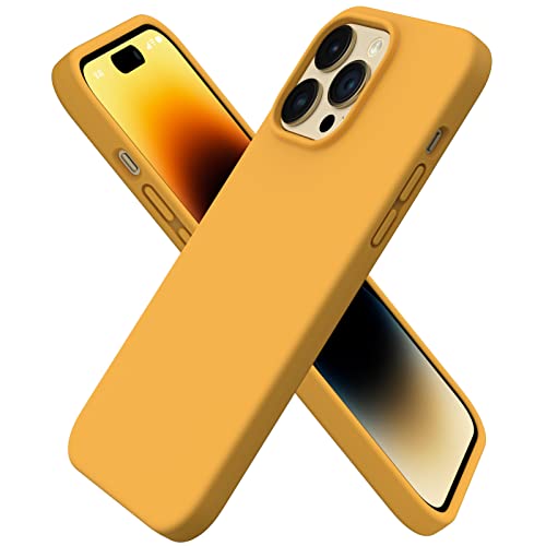 ORNARTO kompatibel mit iPhone 14 Pro Max Hülle 6,7 Zoll 2022, Silikon Case Ultra Dünne Voller Schutz Flüssig Silikon Handyhülle Schutz für iPhone 14 Pro Max 6,7 Zoll 2022 Sonnenblume von ORNARTO