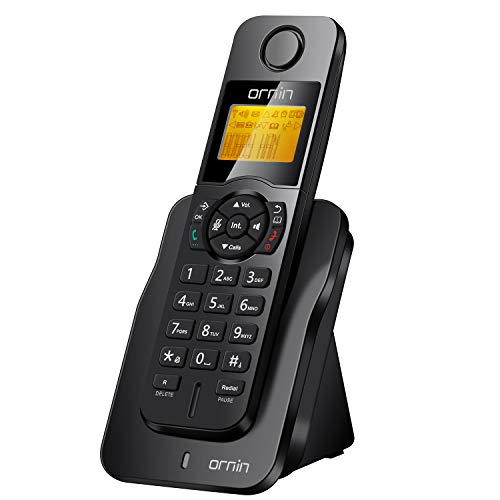 Ornin D1005 Schnurloses Telefon zu Hause, ECO-Technologie, Gummiöleinspritzung (Einzelpackung) von ORNIN