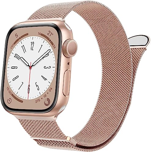 ORRLBB Ersatzarmband Kompatibel mit Apple Watch Armband 49mm 45mm 44mm 42mm 41mm 40mm 38mm für Damen Herren, Prämie Magnetisch Edelstahl Einstellbar Armbänder für iWatch Ultra Series 8 7 6 5 4 3 2 SE von ORRLBB