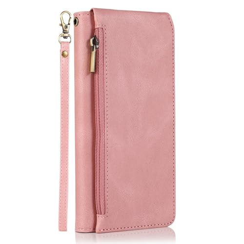 ORVCVGLB-Brieftasche Hülle Für iPhone 16 Pro Max/16 Pro/16 Plus/16, Klappbar Leder Retro Handytasche Mit Handschlaufe Standfunktion Schutzhülle,Rosa,16 Plus ORVCVGLB-Brieftasche Hülle Für iPhone 16 Pro Max/16 Pro/16 Plus/16, Klappbar Leder Retro Handytasche Mit Handschlaufe Standfunktion Schutzhülle,Rosa,16 Plus von ORVCVGLB