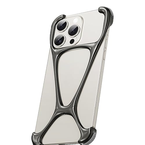 ORVCVGLB-Hülle Für iPhone 16 Pro Max/16 Pro/16, Metall Kratzfeste Rahmenlos Handytasche Ultradünnes Wärmeableitung Aluminiumlegierung Schutzhülle,Schwarz,16 ORVCVGLB-Hülle Für iPhone 16 Pro Max/16 Pro/16, Metall Kratzfeste Rahmenlos Handytasche Ultradünnes Wärmeableitung Aluminiumlegierung Schutzhülle,Schwarz,16 von ORVCVGLB