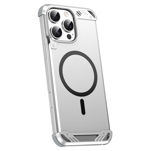 ORVCVGLB-Silber,16, Handyhülle Für iPhone 16 Pro Max/16 Pro/16 Plus/16, Magnetisches Metall Aromatherapie Handytasche Rahmenlos Ultradünnes Kratzfeste Hülle ORVCVGLB-Silber,16, Handyhülle Für iPhone 16 Pro Max/16 Pro/16 Plus/16, Magnetisches Metall Aromatherapie Handytasche Rahmenlos Ultradünnes Kratzfeste Hülle von ORVCVGLB
