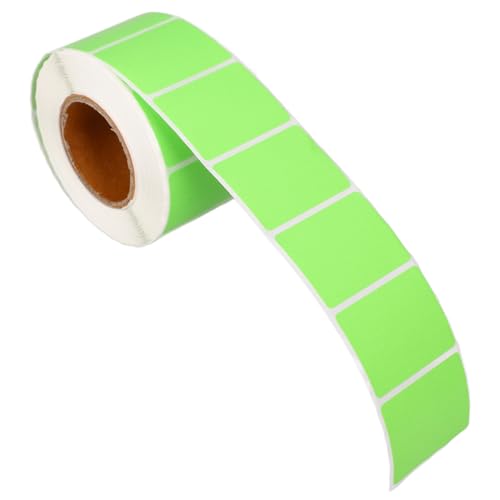 OSALADI 1 Rolle Aufkleberpapier bedrucken Aufkleberdruckpapier Farbige Etiketten Aufkleber thermisches Etikett Aufkleberpapier zum Drucken Klebeetikett Thermopapier Green von OSALADI