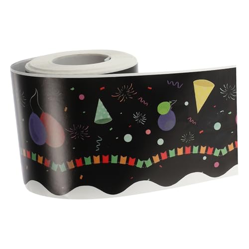 OSALADI 1 Rolle Ballon Aufkleber Dekoration Für Zuhause Pinnwand Bordüren Aufkleber Klassenzimmer Rand Pinnwand Rand Vinyl Aufkleber Papier Wanddekoration Beschichtete von OSALADI