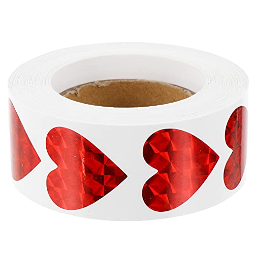 OSALADI 1 Rolle Liebe Aufkleber Herz abdichtende Aufkleber Herstellung Aufkleberetiketten versiegeln Valentines Etiketten Aufkleber Aufkleber-Etiketten Laserpapier rot OSALADI 1 Rolle Liebe Aufkleber Herz abdichtende Aufkleber Herstellung Aufkleberetiketten versiegeln Valentines Etiketten Aufkleber Aufkleber-Etiketten Laserpapier rot von OSALADI