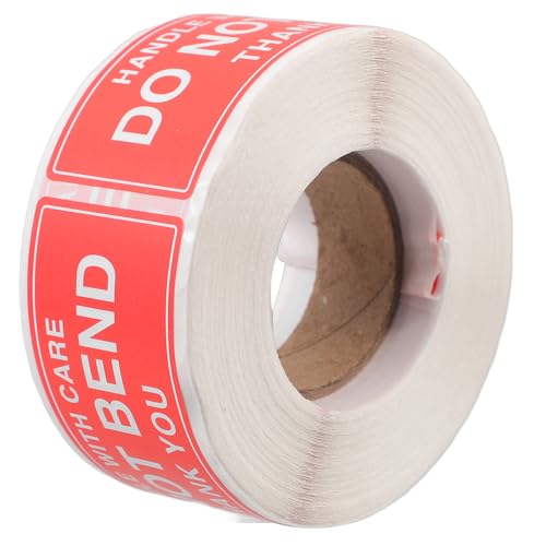 OSALADI 1 Rolle Versandaufkleber Etiketten Aufkleber Warnaufkleber nicht knicken Verpackungsaufkleber Zerbrechliche Aufkleber zum Bewegen Aufkleber nicht biegen selbstklebendes Papier rot OSALADI 1 Rolle Versandaufkleber Etiketten Aufkleber Warnaufkleber nicht knicken Verpackungsaufkleber Zerbrechliche Aufkleber zum Bewegen Aufkleber nicht biegen selbstklebendes Papier rot von OSALADI