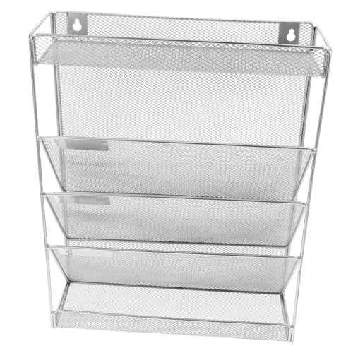 OSALADI 1 Satz Aufbewahrungsbox für Aktenregale aktenordner bürobedarf Wandaktenhalter Kühlschrankregal hängende Wandmappe Wandorganisator hängende Datei Eisen Silver OSALADI 1 Satz Aufbewahrungsbox für Aktenregale aktenordner bürobedarf Wandaktenhalter Kühlschrankregal hängende Wandmappe Wandorganisator hängende Datei Eisen Silver von OSALADI