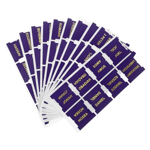 OSALADI 1 Satz Bibel-Lederetikett Bibel-Tabs zum Bibelstudium Bibel-Tags Registerkarte „Bibelindex“. Studie Bibel-Etiketten-Tabs lesezeichen Aufkleber für Notizen tragbarer Bürobedarf Pu von OSALADI