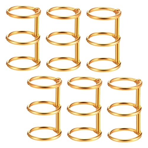 OSALADI 1 Satz Bindemittel Büromaterial Bürozubehör Binder-ringe Schnappringe Ringmappe Loseblattringe Bindung Schnellhefter Loseblatt-notizbuchspulen Loser Blattring Metall Golden 6 Stück OSALADI 1 Satz Bindemittel Büromaterial Bürozubehör Binder-ringe Schnappringe Ringmappe Loseblattringe Bindung Schnellhefter Loseblatt-notizbuchspulen Loser Blattring Metall Golden 6 Stück von OSALADI