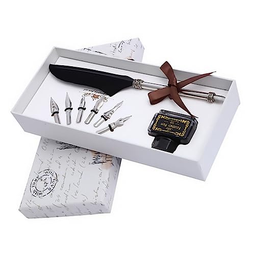 OSALADI 1 Satz Feder Tauchstift Dip-stift Dekorative Federkiel Schreibutensilien Tauchstift Vorhanden Retro Federkiel Dekorativer Stift Schreibzubehör Black Glas OSALADI 1 Satz Feder Tauchstift Dip-stift Dekorative Federkiel Schreibutensilien Tauchstift Vorhanden Retro Federkiel Dekorativer Stift Schreibzubehör Black Glas von OSALADI