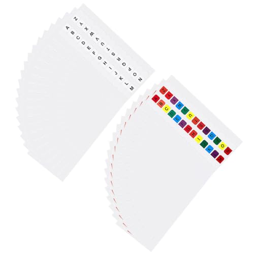 OSALADI 1 Satz Index-label Alphabet-tags Buchregisterkarten Tab Name Registerkarten Für Sticky-indizes Klebrig Haftstreifen Für Notizbücher Etikett Das Haustier Bunt 20 Blatt von OSALADI