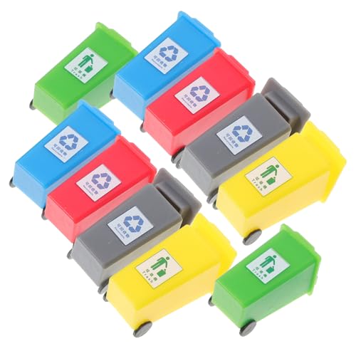 OSALADI 1 Satz Mini Mülleimer Kleine Mülleimer Kleine Mülltonne Mülleimer Miniatur Mülleimer Puppenhaus Mülleimer Puppenhaus Dekoration Sandtisch Mülleimer Mülleimer Zum 10 Stück von OSALADI