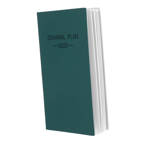 OSALADI 1 Spanischer Zeitplan Notizblöcke Für Die Arbeit Wochenplaner Notizblock Notizbuch Für Die Arbeit Planen Notizblock Zu Machen Wöchentlicher Terminkalender Monatsplaner Pu Green OSALADI 1 Spanischer Zeitplan Notizblöcke Für Die Arbeit Wochenplaner Notizblock Notizbuch Für Die Arbeit Planen Notizblock Zu Machen Wöchentlicher Terminkalender Monatsplaner Pu Green von OSALADI