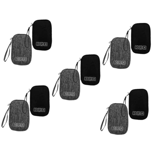OSALADI 10 STK Mini-Digitaltasche Reisepacktaschen Aufbewahrungstasche für Digitale Kabel USB Stick Tasche aufbewahrungssack Reisekabel-Organizer Elektronischer Organizer Segeltuch von OSALADI