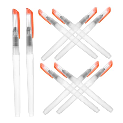 OSALADI 10 Stück Leitungswasserbürste Wasserfarbene Stifte Zeichenzubehör Färbende Pinselstifte Aquarell-farbstifte Nachfüllbare Stifte Für Wasserpinsel Aquarell-buntstifte Nylon Weiß von OSALADI