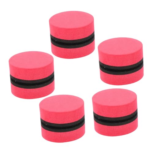 OSALADI 10 Stück Magnetisches Whiteboard Kreide Planke Magnetische Whiteboard-Radierer Tafelwischer für Tafel kleiner, trocken abwischbarer Radiergummi Filzstoff rot von OSALADI