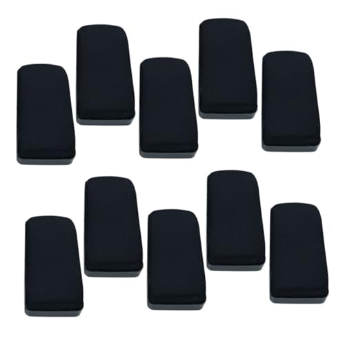 OSALADI 10 Stück Schwarzer Radiergummi Trocken Abwischbarer Marker-radierer Whiteboard-reiniger Wischen Whiteboard-radiergummis, Großpackung Schreibwaren Weißer Brettreiniger Flanell Black von OSALADI