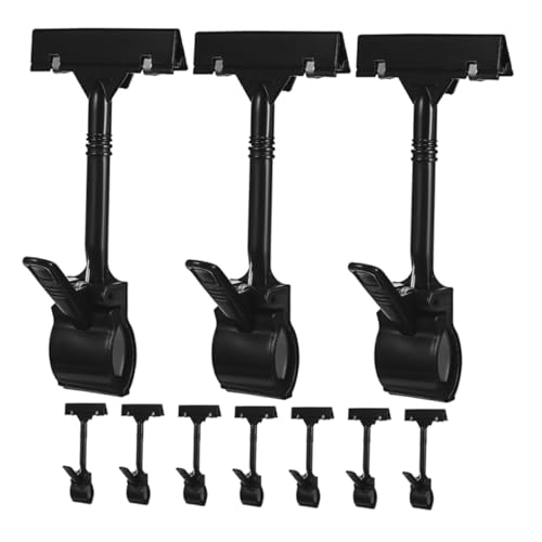 OSALADI 10 Stück Supermarkt Etiketten Clips Schilder Clip Halter Schilderhalter Klemme Kunststoff Schilderhalter Regal Etikettenhalter Klemm Schilderhalter Schilder Display Clip von OSALADI