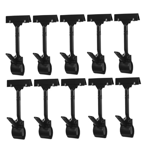 OSALADI 10 Stück Supermarkt Etiketten Clips Schilderhalter Klemmclip Schilderhalter Zum Anklipsen Von Schilderhaltern Für Displays Zum Aufhängen Von Schildern Kleine Schilderhalter von OSALADI