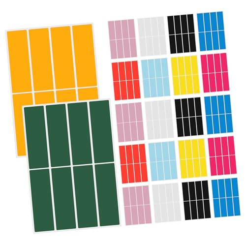 OSALADI 100 Blatt Farbetikettenaufkleber Farbig Kleine Aufkleber Etiketten Namensetiketten Tag-aufkleber Kleine Etikettenaufkleber Aufkleber-etiketten Klebeetiketten Papier Zufällige Farbe von OSALADI