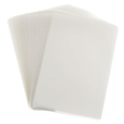 OSALADI 100 Blatt wasserdichte Schutzfolie klares Vinyl Thermopapier für Bilder Thermal- Laminierung Beutel Fotoschutzfolien Laminierfolie für Dokumente Plastik Beige von OSALADI