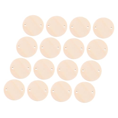 OSALADI 100 Stück Holzetikett Diy-tag Für Zu Hause Preisschild Aus Holz Nachrichtenkarten Runde Bastelanhänger Aus Holz Rundes Etikett Holzschmuck Selber Machen Leeres Diy-tag Lotusbaum von OSALADI