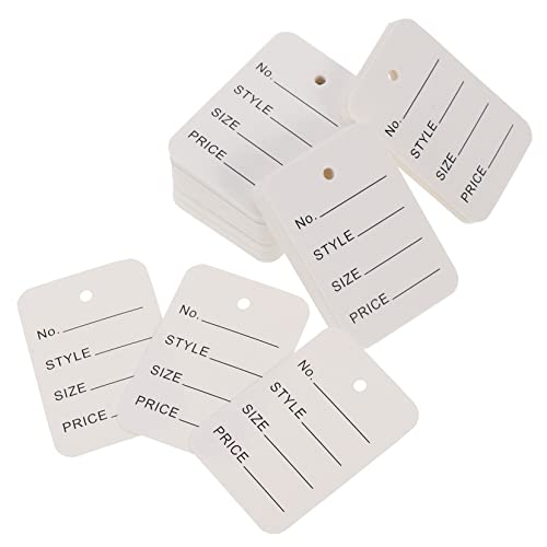 OSALADI 1000 Stück Preisschild Kleidungsetikett hängend Kleidungsanhänger und -etiketten Anzeige Stichworte Store -Tags Warenanhänger Kennzeichnungsetiketten Papier Weiß OSALADI 1000 Stück Preisschild Kleidungsetikett hängend Kleidungsanhänger und -etiketten Anzeige Stichworte Store -Tags Warenanhänger Kennzeichnungsetiketten Papier Weiß von OSALADI