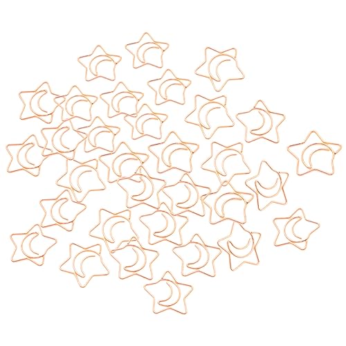 OSALADI 100Stücke Einzigartige Stern Büroklammern Roségoldene Metallklammern Für Dokumente Praktische Und Dekorative Bastelklammern Für Büro Und Schule OSALADI 100Stücke Einzigartige Stern Büroklammern Roségoldene Metallklammern Für Dokumente Praktische Und Dekorative Bastelklammern Für Büro Und Schule von OSALADI
