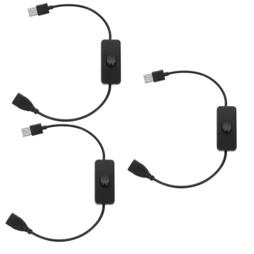 OSALADI 12 STK Schalterkabel Für Schreibtischlampen USB-verlängerungskabel USB-Taste Verlängerungskabel Für Strom Verlängerungskabel Für Led PVC von OSALADI