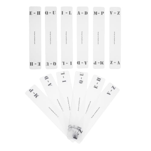 OSALADI 12 Stück Klassifizierungs -Tag -Karte Alphabete Vinyl Tab Veranstalter Aufzeichnungsteiler Plattenorganisator Trennwände für Schallplatten von A bis Z horizontales Etikett Acryl OSALADI 12 Stück Klassifizierungs -Tag -Karte Alphabete Vinyl Tab Veranstalter Aufzeichnungsteiler Plattenorganisator Trennwände für Schallplatten von A bis Z horizontales Etikett Acryl von OSALADI