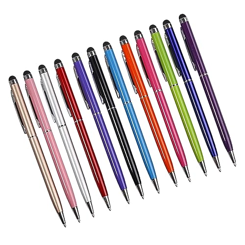 OSALADI 12stücke Teiliges Kugelschreiber Touchpen Stylus Für Tablets Und Smartphones Kapazitiver Bildschirmstift Für Zeichnungen Und Notizen Geeignet Für Kapazitiven Geräte Zufällige Farben von OSALADI