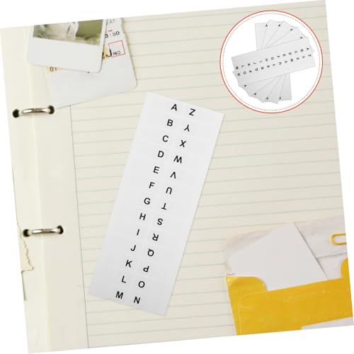 OSALADI 14 Blatt Registerkarten für Notizblockseiten Etiketten Registerkarten für Notizen Briefaufkleber farbig Seitenregisterkarten und Flaggen Registerkarten für Notizbücher Papier Weiß von OSALADI