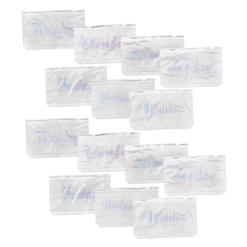 OSALADI 14 Stück Budgetbindemittel Binder-Geldbeutel Binder-Beutel mit losen Blättern aufbewahrungssack storage pockets schnellhefter Nachfüllbeutel Nachfüllpackung für 6-Ring-Ordner PVC von OSALADI