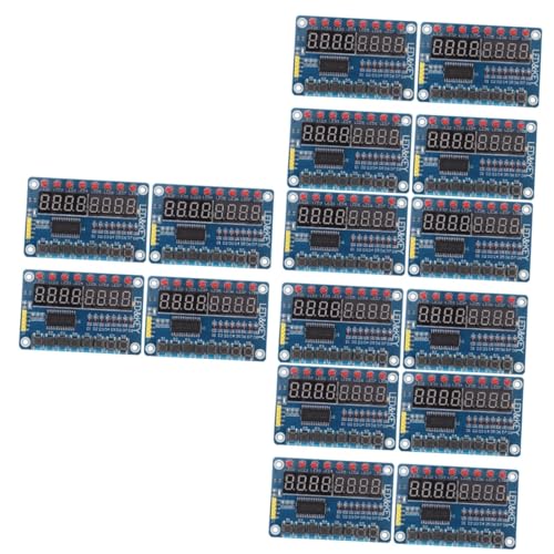 OSALADI 16 STK 8-bit-led-digitalröhre Anzeigemodul Für Mikrocontroller Led-anzeigemodul Anzeigemodul Mit 8 Tasten Mikrocontroller-anzeigemodul Anzeigemodul Tm1638 Geführt Anzahl von OSALADI