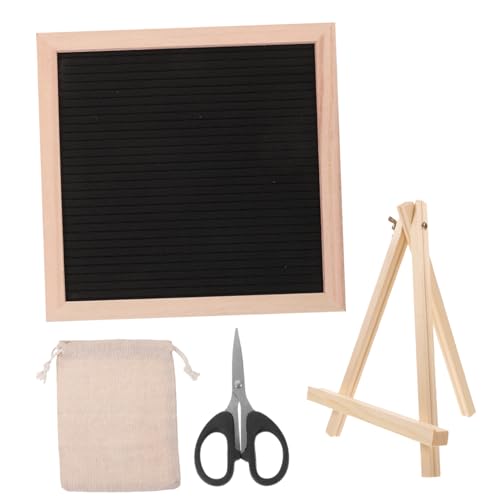 OSALADI 1Satz Quadratische Buchstabentafel DIY Memotafel Mit Holzstütze Kreative Ankündigungstafel Für Büro Und Zuhause Vielseitig Einsetzbar Und Praktisch von OSALADI