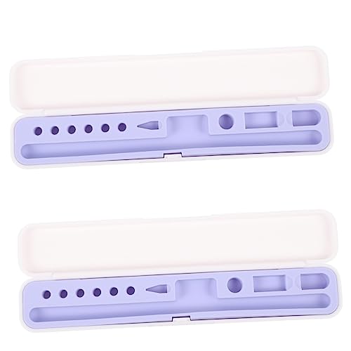 OSALADI 2 STK Mäppchen Stylus Pen Für Stift Violett Plastik Aufbewahrungskiste von OSALADI