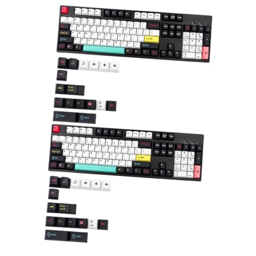 OSALADI 2 Sätze À 122 Tastenkappe Computerzubehör Japanisches keycap Sets Tastaturdekoration büro zubehör mechanische Tastatur Tastatur- Tastaturschutz Sublimation pbt von OSALADI