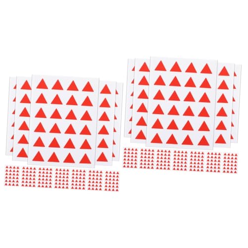 OSALADI 2 Sätze Dreieckaufkleber Scrapbooking Etikettenkennzeichnungsaufkleber Klassifizierungsaufkleber Farbiger Etikettenaufkleber Vinyl-schriftzugaufkleber Rot 576 Stück * 2 OSALADI 2 Sätze Dreieckaufkleber Scrapbooking Etikettenkennzeichnungsaufkleber Klassifizierungsaufkleber Farbiger Etikettenaufkleber Vinyl-schriftzugaufkleber Rot 576 Stück * 2 von OSALADI