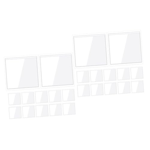 OSALADI 2 Sätze Haftkartenhalter Mehrere Tasche Für Vinyl Etiketten Klebrig Index Kartenhüllen Karteikarteninhaber Kreditkartenorganisator Kartenschutz Pvc Transparent 20 Stück * 2 von OSALADI