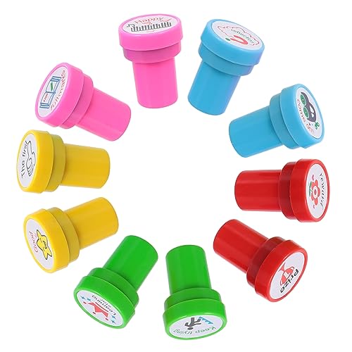 OSALADI 2 Sätze Seal Niedliche Belohnungsstempel Für Lehrerstempel Für Das Klassenzimmer Selbstfärbende Lehrerstempel Stempelkissen Für Cartoon Stempel 10 Stück * 2 OSALADI 2 Sätze Seal Niedliche Belohnungsstempel Für Lehrerstempel Für Das Klassenzimmer Selbstfärbende Lehrerstempel Stempelkissen Für Cartoon Stempel 10 Stück * 2 von OSALADI