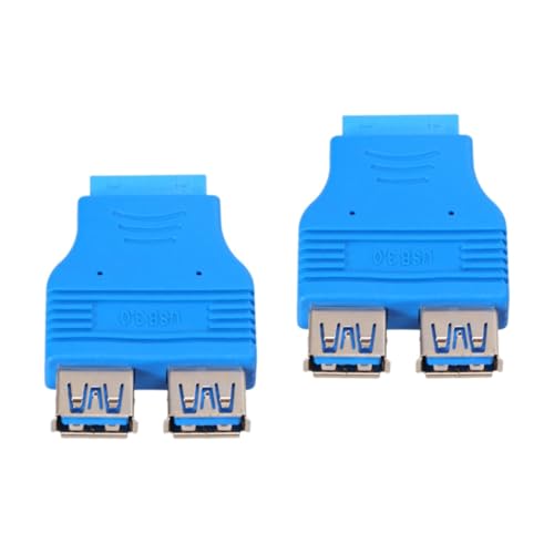 OSALADI 2 Stück 20 Dual USB 3.0-anschlüsse 20-polige Motherboard-buchse Auf USB Typ A-buchse Adapter Pc-konnektivität OSALADI 2 Stück 20 Dual USB 3.0-anschlüsse 20-polige Motherboard-buchse Auf USB Typ A-buchse Adapter Pc-konnektivität von OSALADI