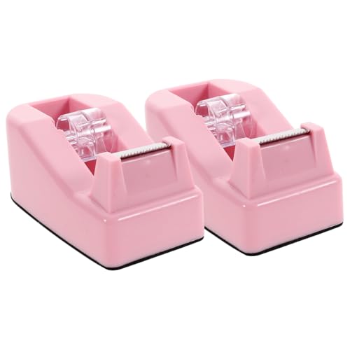 OSALADI 2 Stück Bandschneider Bandspender Winzig Halter Cutter Tape Dispenser Schreibtisch Niedlich Klebeband-spender-schreibtisch Rosa Plastik OSALADI 2 Stück Bandschneider Bandspender Winzig Halter Cutter Tape Dispenser Schreibtisch Niedlich Klebeband-spender-schreibtisch Rosa Plastik von OSALADI