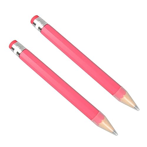 OSALADI 2 Stück Holzstift schreiblern bleistift big kugelschreiber druckbleistift set Schreibwaren schulzeug Zeichnung für Kinderhandschrift Bleistift schreiben Zeichenstift Hölzern Rosa von OSALADI