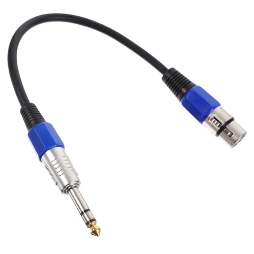 OSALADI 2 Stück auf 1/4 Stereo-Adapter Audiokabel auf Buchse Konverter Kurzes Mikrofon-adapterkabel 6 35 Mm auf Patchkabel Kabel für Mischpult von OSALADI